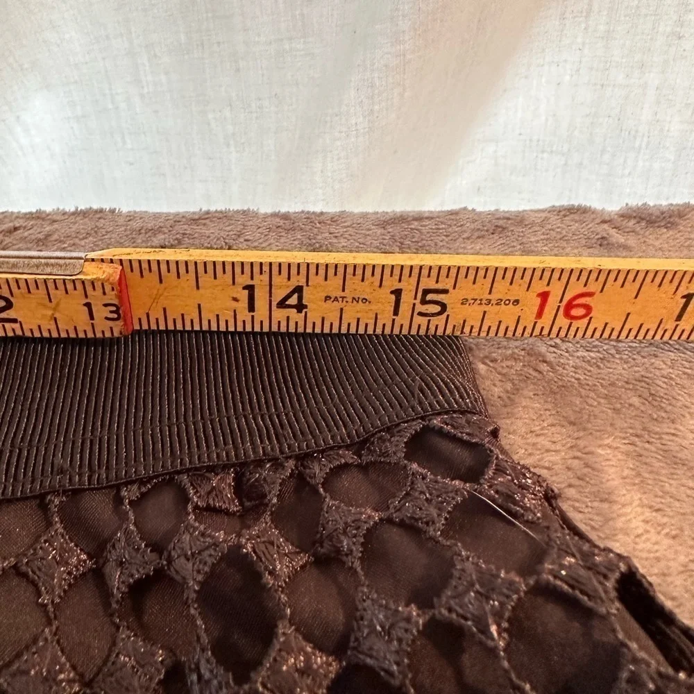 ANN Taylor Black cut out overlay over mini pencil skirt‎ size 8 #s1125